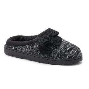 Sonoma Women's Goods For Life Knit Bow Clog Slippers Size 7-8